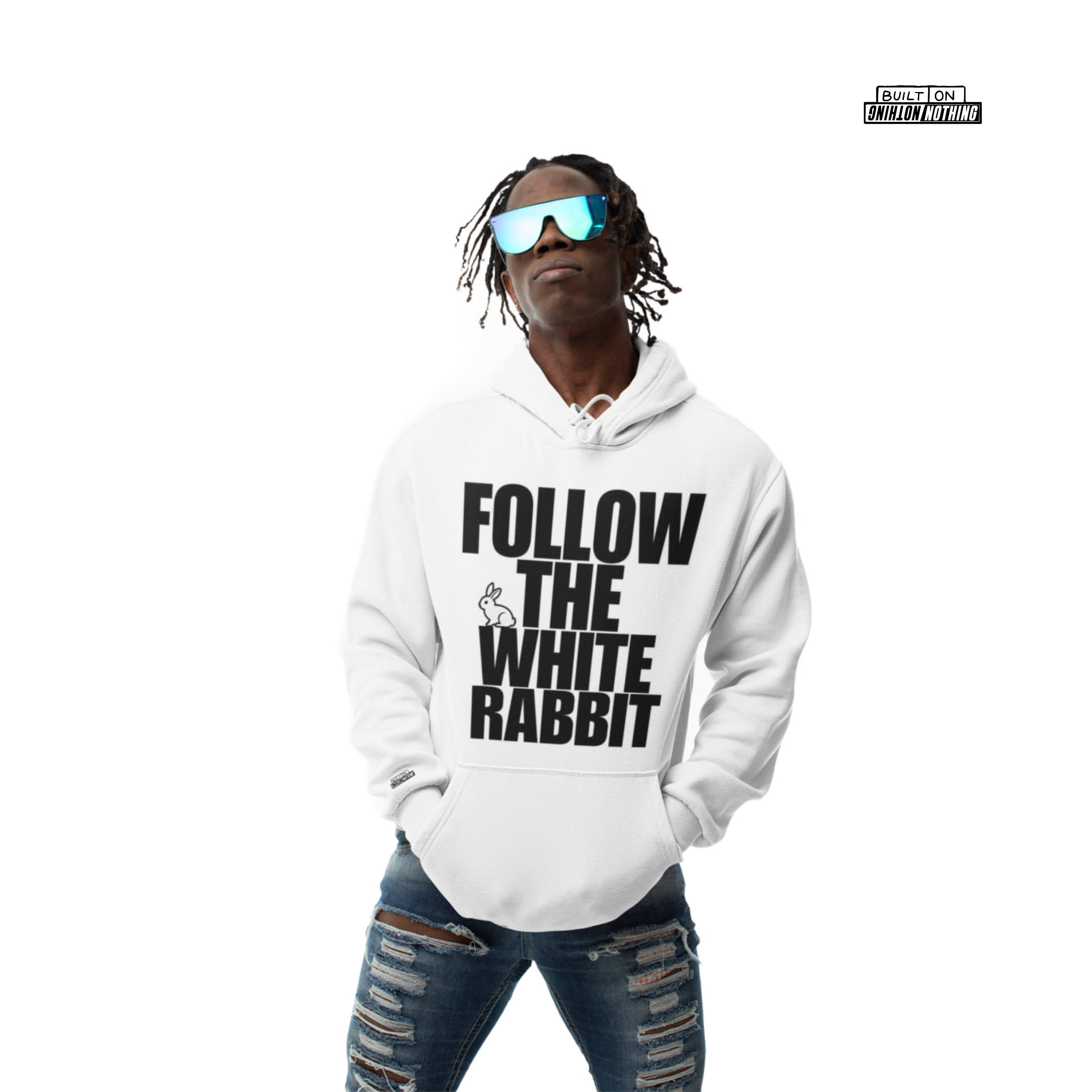 Follow the White Rabbit Hoodie