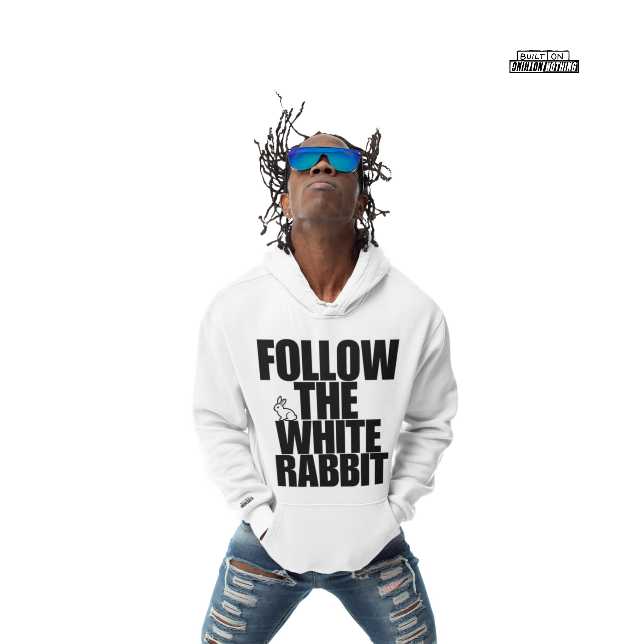 Follow the White Rabbit Hoodie