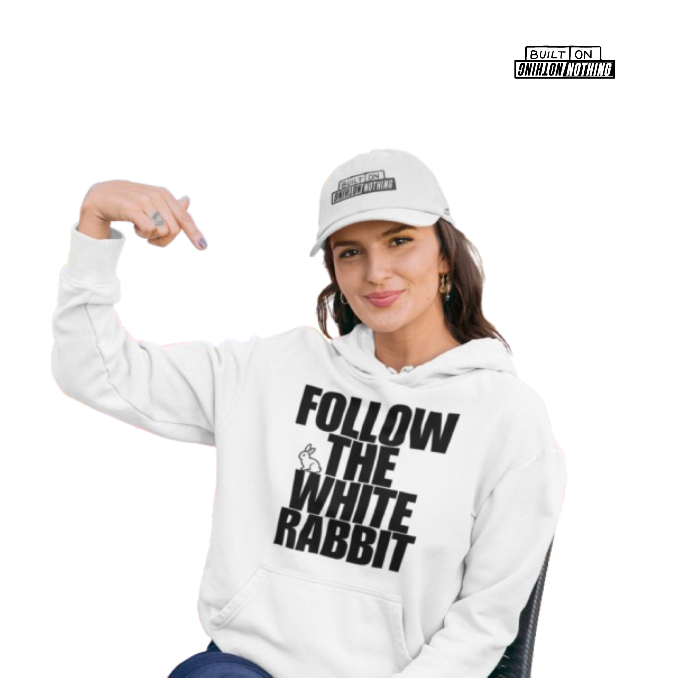 Follow the White Rabbit Hoodie